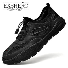 EXSHERO Men's Summer Casual Platform Shoes Outdoor Sneakers
