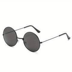 Men's Vintage Round Polarized Sunglasses for Holiday Party