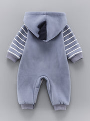 Baby Boys 3D Cartoon Jumpsuit Cotton Hooded Outerwear