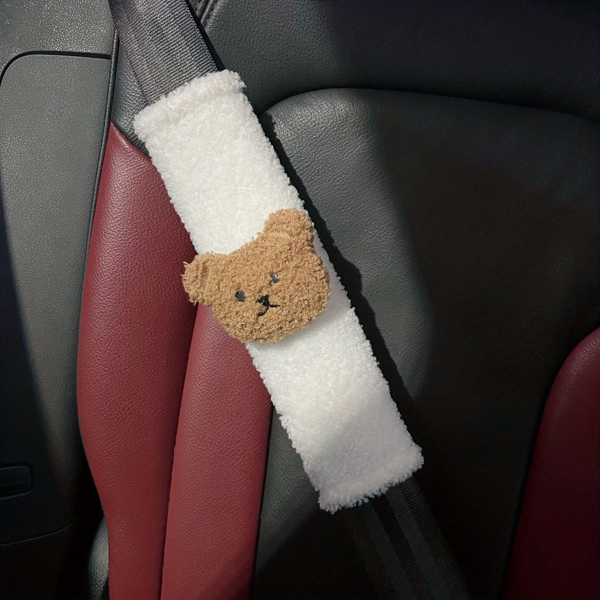 Car Seat Belt Shoulder Cover for Kids Winter Neck Protection