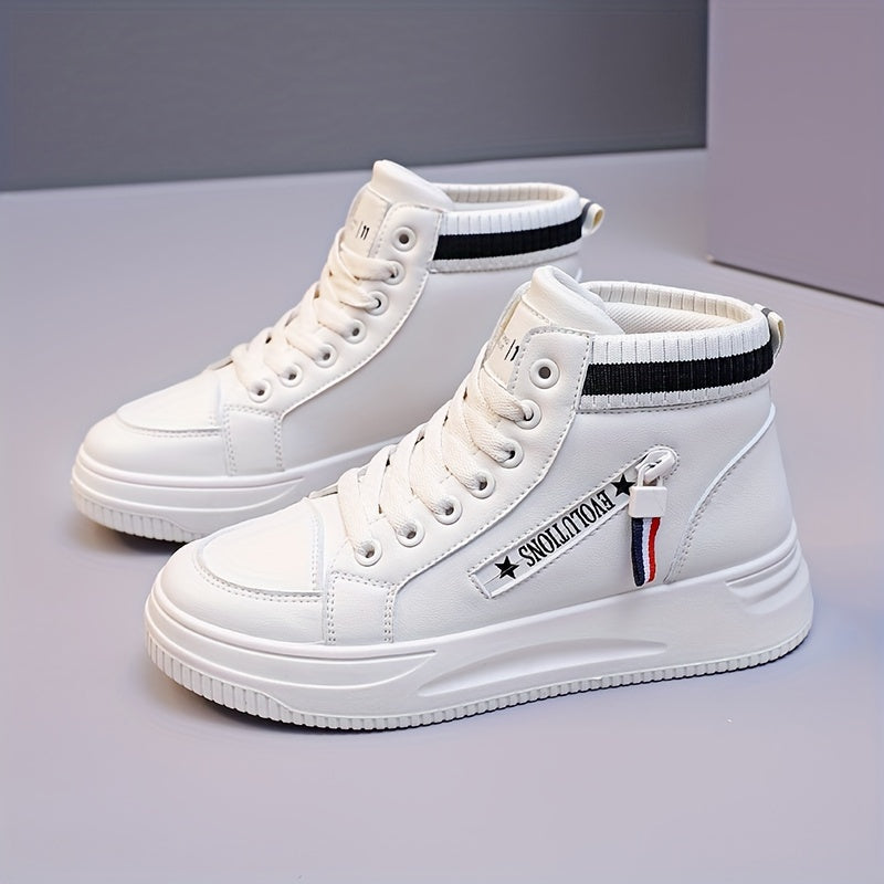 Women's Chunky High Top Sneakers Comfortable Non slip Sports Shoes
