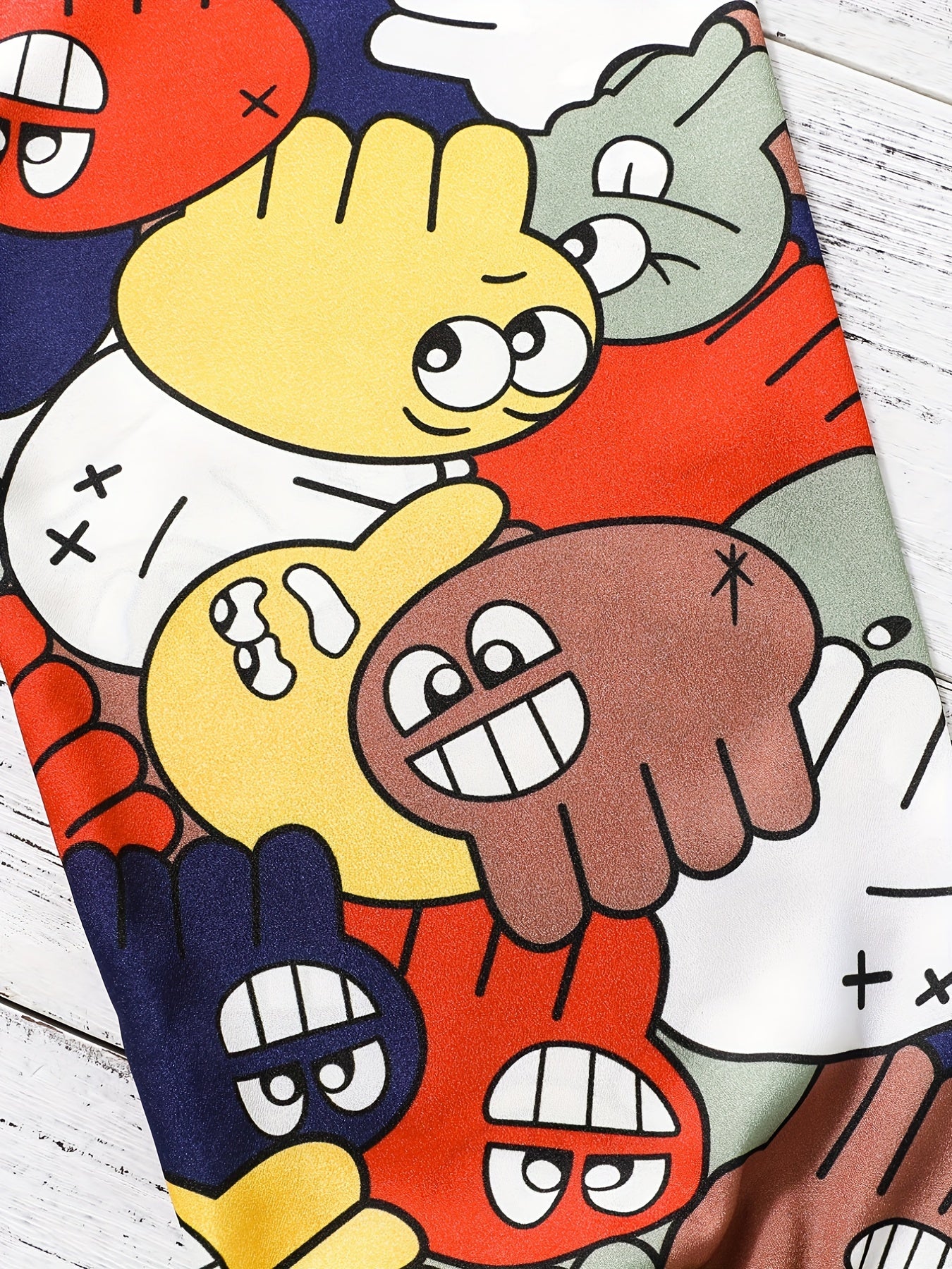 Girls Fun Cartoon Casual Pants Elastic Waist Sports Jogger Pants