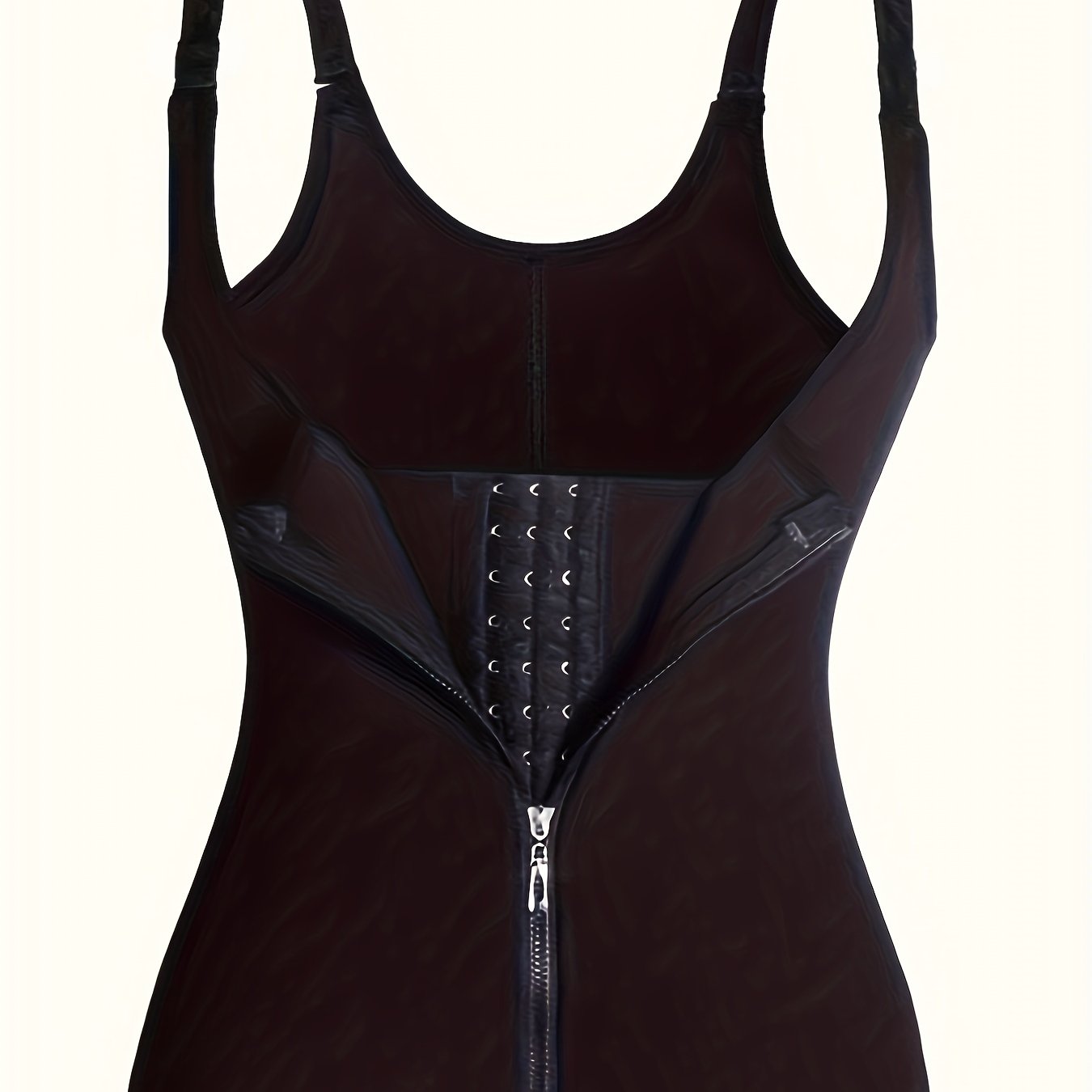 Zipper Bustier Tank Tops Tummy Control Corset
