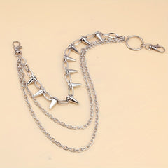 Hip Hop Metal Rivet Waist Chain for Stage Performance