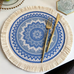 Boho Tassel Coasters Absorbent Cup Coasters For Home Decor