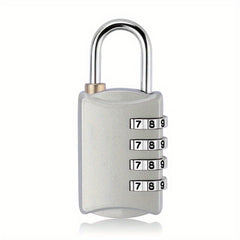 Mini Padlock 4 Digit Combo Lock for Suitcases & Luggage
