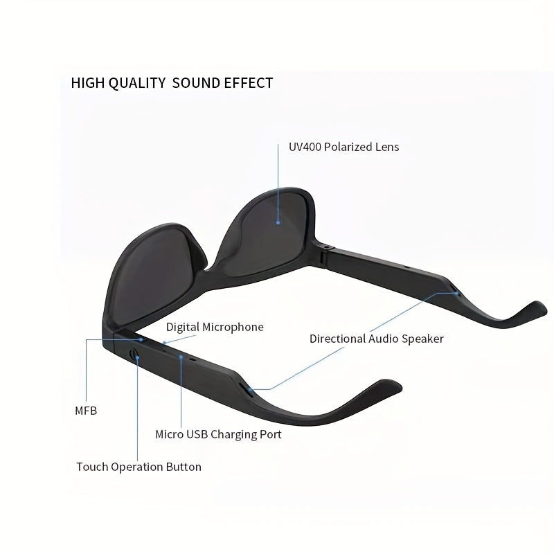 Wireless Music Sunglasses Sunscreen UV Protection Glasses