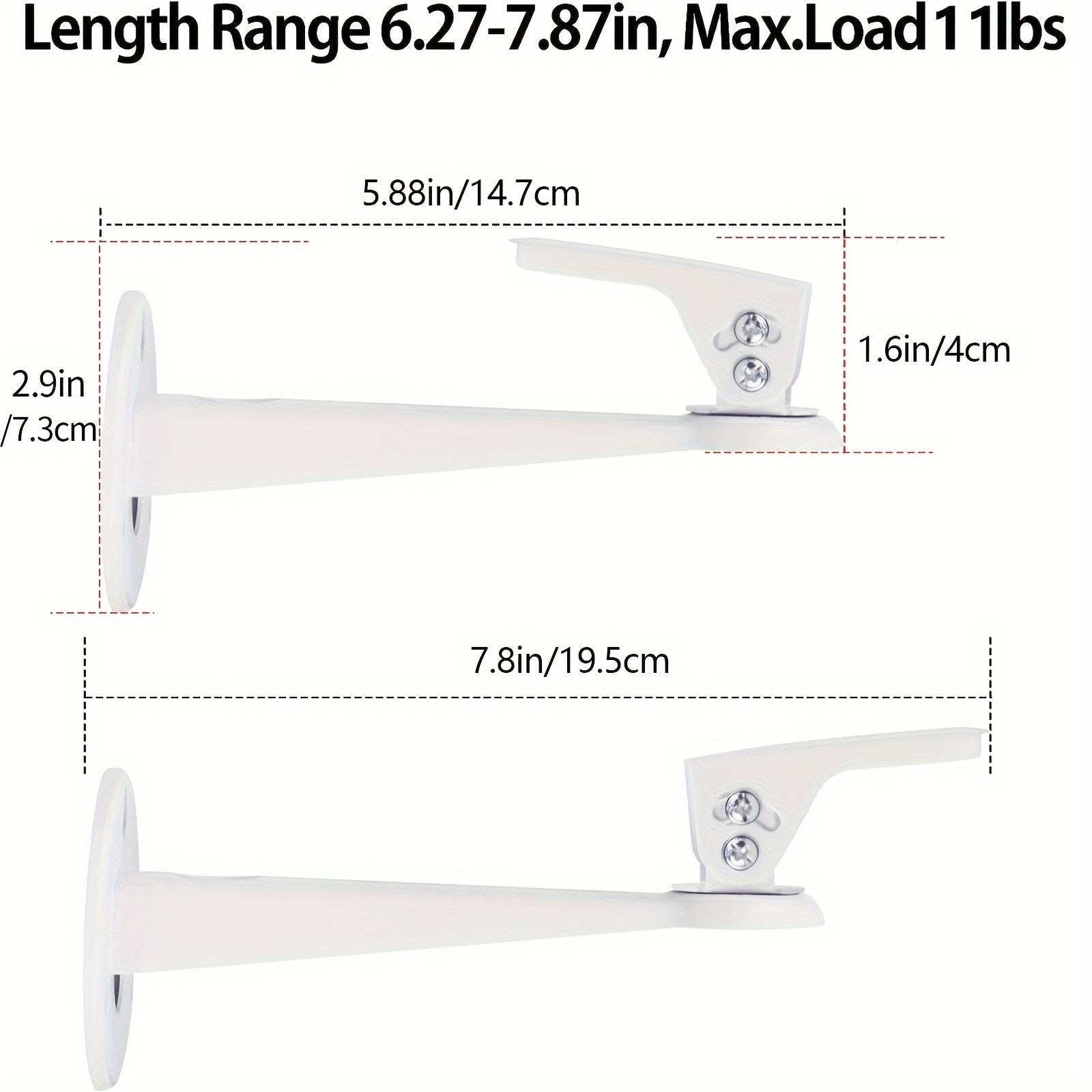Metal Mini Projector Holder Wall Mounted Bracket, Load 4.99 KG