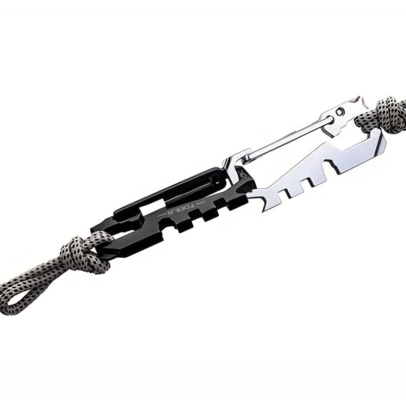 12 in 1 Stainless Steel Key Chain Metal Buckle for Outdoor Activities