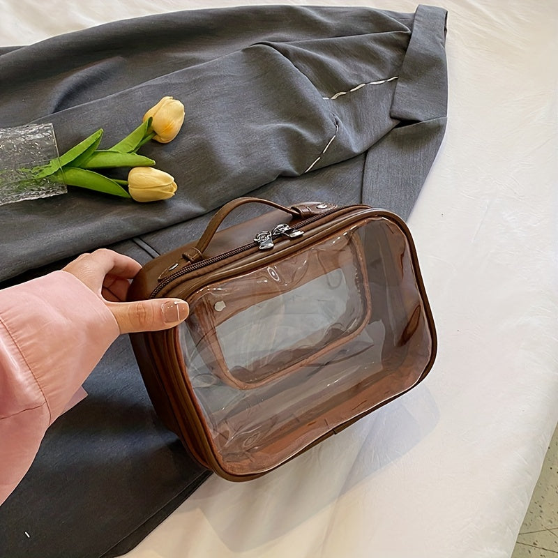 Large Waterproof Makeup Bag with Wet Dry Separation