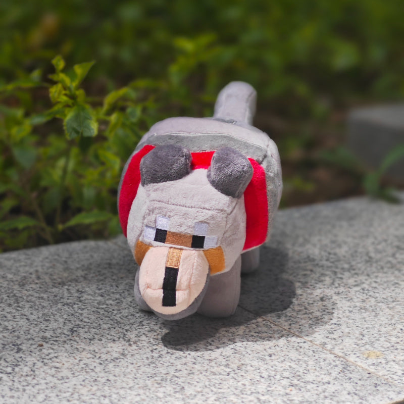 Big Bad Wolf and Little Gray Wolf Plush Dolls Gift Toys