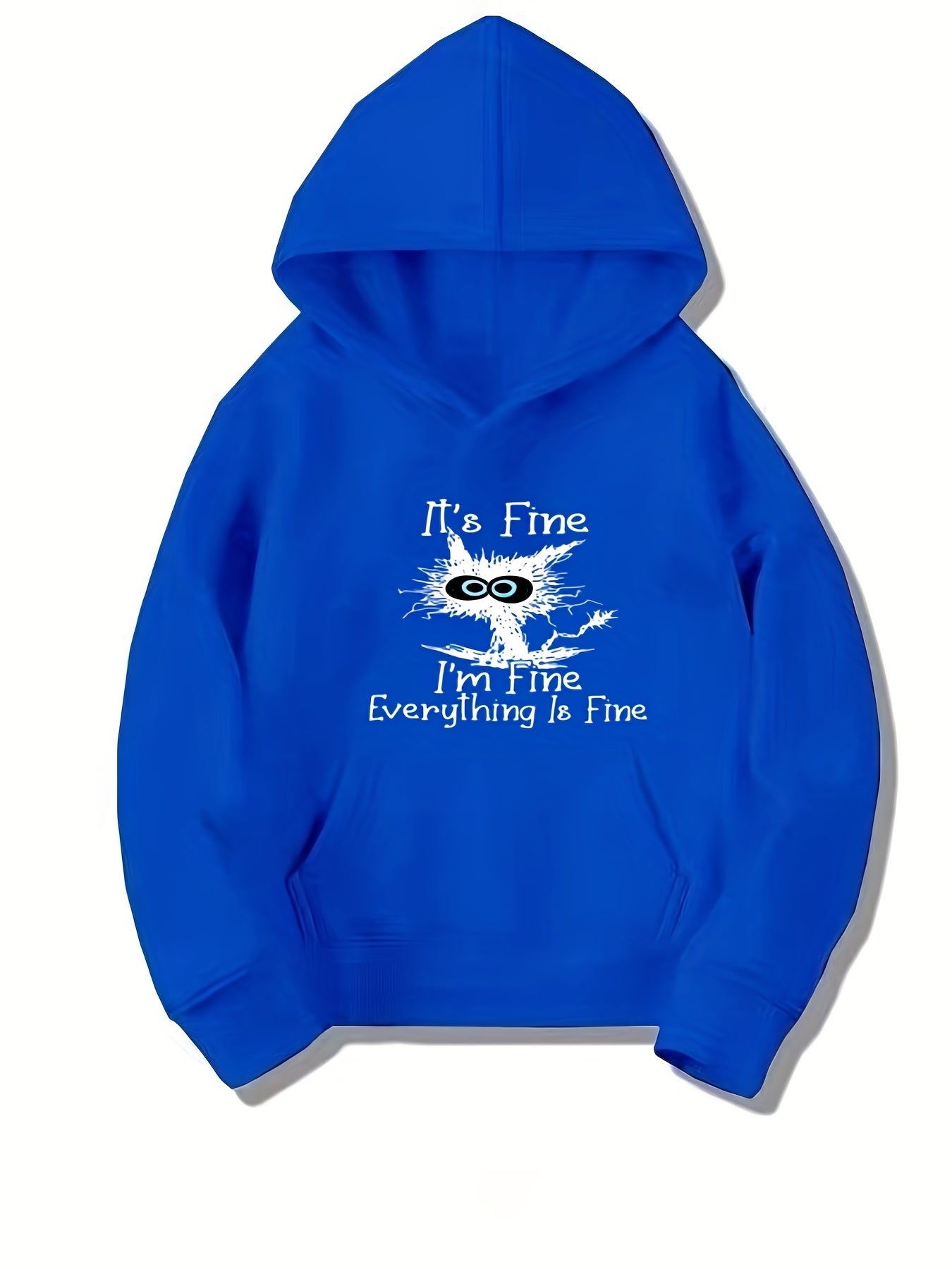 Funny Cat Graphics Girls' Long Sleeve Casual Hoodie Sweatshirt