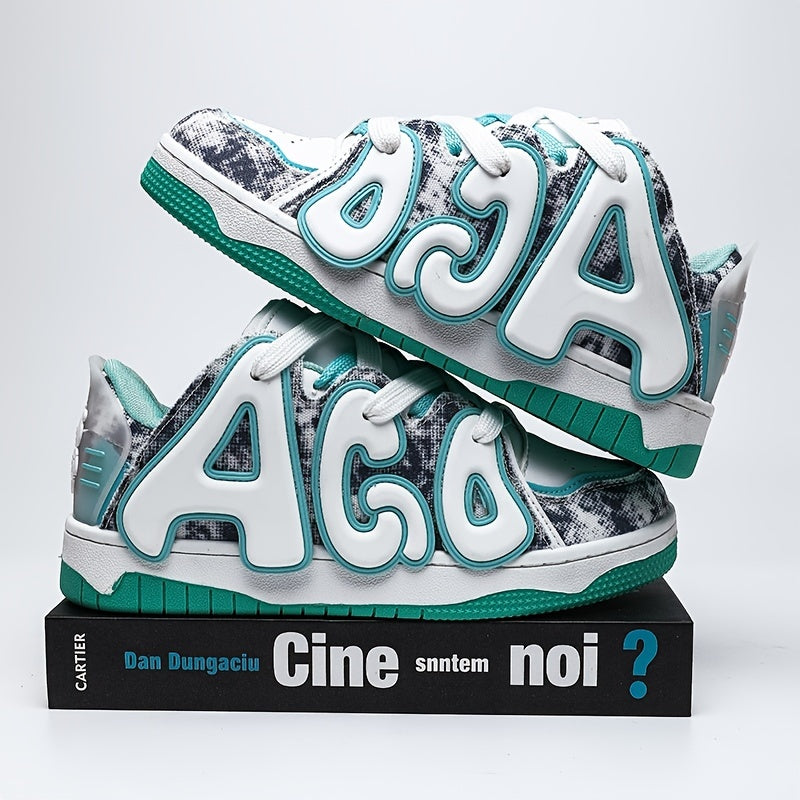 Men's Big Letters Skate Shoes With Traction