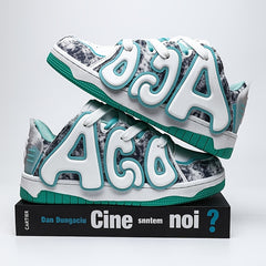 Men's Big Letters Skate Shoes With Traction
