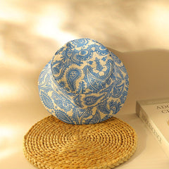Paisley Print Reversible Bucket Hat for Women