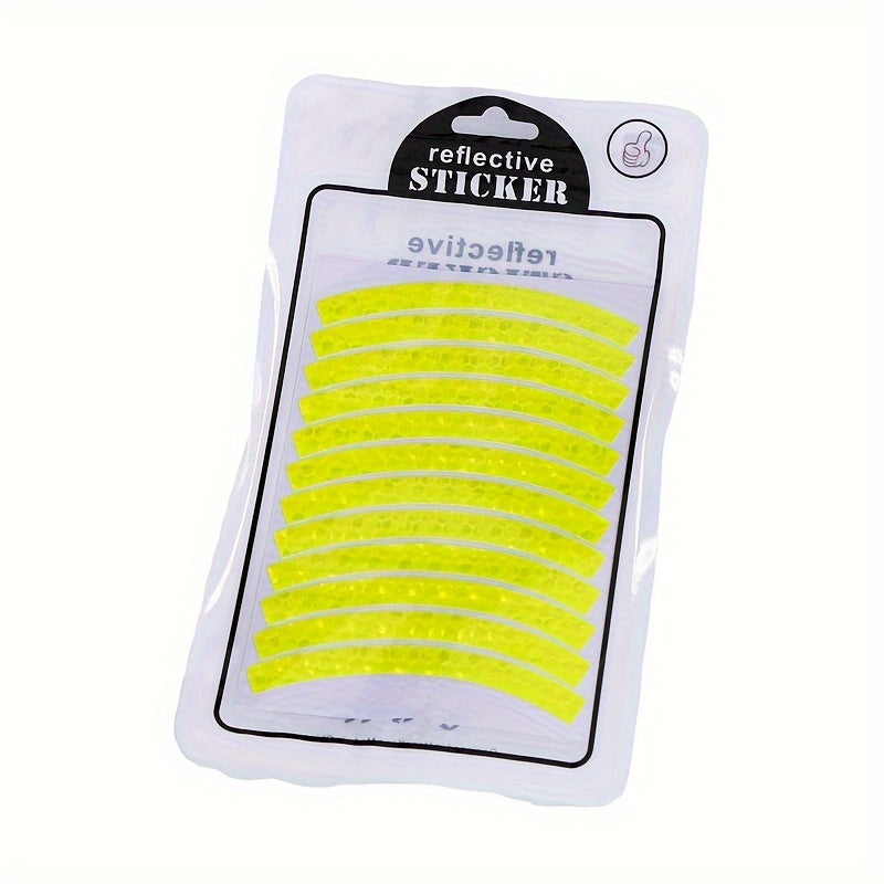Bicycle Wheel Reflective Sticker Helmet Wheel Ring Protective Strip