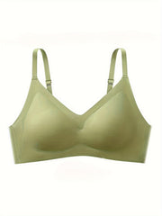 Comfortable Seamless Wireless V Neck Bra