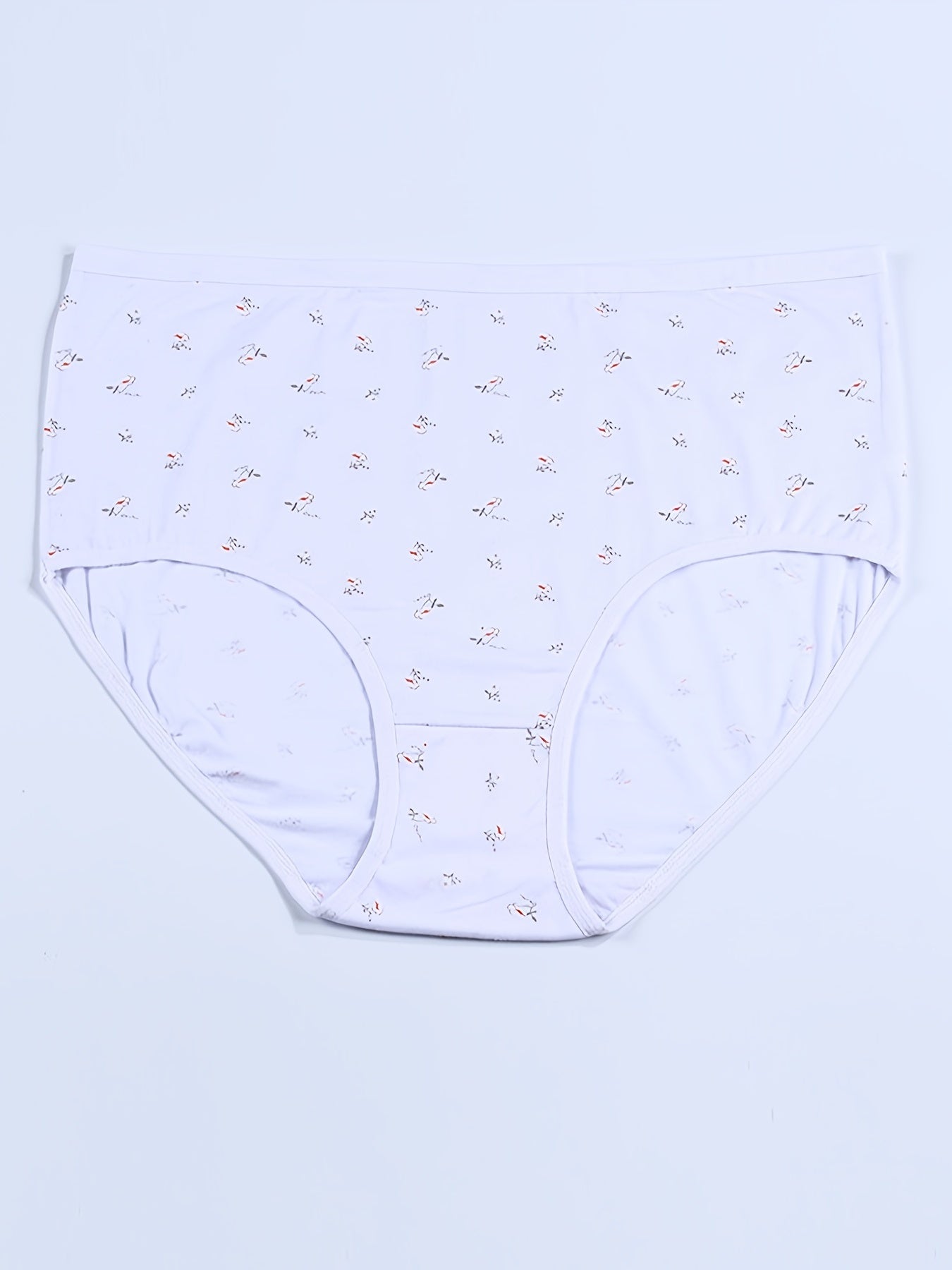 Women's Plus Ditsy Floral Print Panties Set, 4 Pack