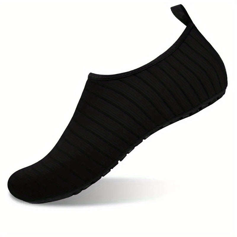 Quick Dry Slip On Elastic Barefoot Water Shoes Non Slip Lightweight Comfortable