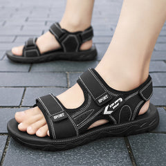 Men's Outdoor Hiking Sandals Hook And Loop Fastener Non Slip Beach Shoes