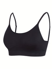 Seamless High Stretch Fitness Bra With Removable Pads