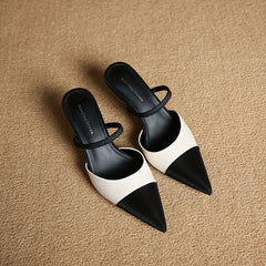 Women's Stiletto Heeled Shoes Pointed Toe Slip On Comfortable Pumps