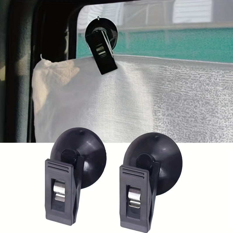 2pcs Suction Cup Clips Advertising Pop Card Holder Curtain Clamp