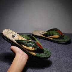 Men's Quick Drying Block Flip Flops Slides
