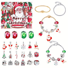 24pcs Dream Charm Bracelets Christmas Advent Calendar Set for Women Children