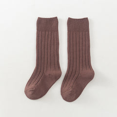 Toddler Knee High Ribbed Socks High Elasticity