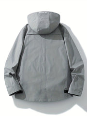 Men's Lightweight Windbreaker Hooded Jacket
