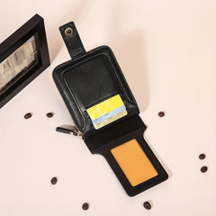 Business Flap Card Slot Zipper Wallet