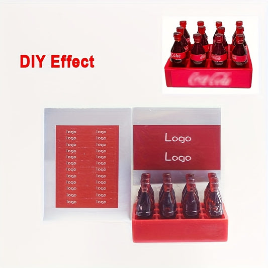 Dollhouse Soda Can Set DIY Drink Accessories Assorted Colors Craft & Decor