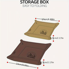 Portable Folding Camping Tray Square Storage Box
