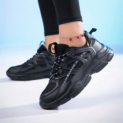 Women's Mesh Sneakers Lightweight Low Top Lace Up Shoes