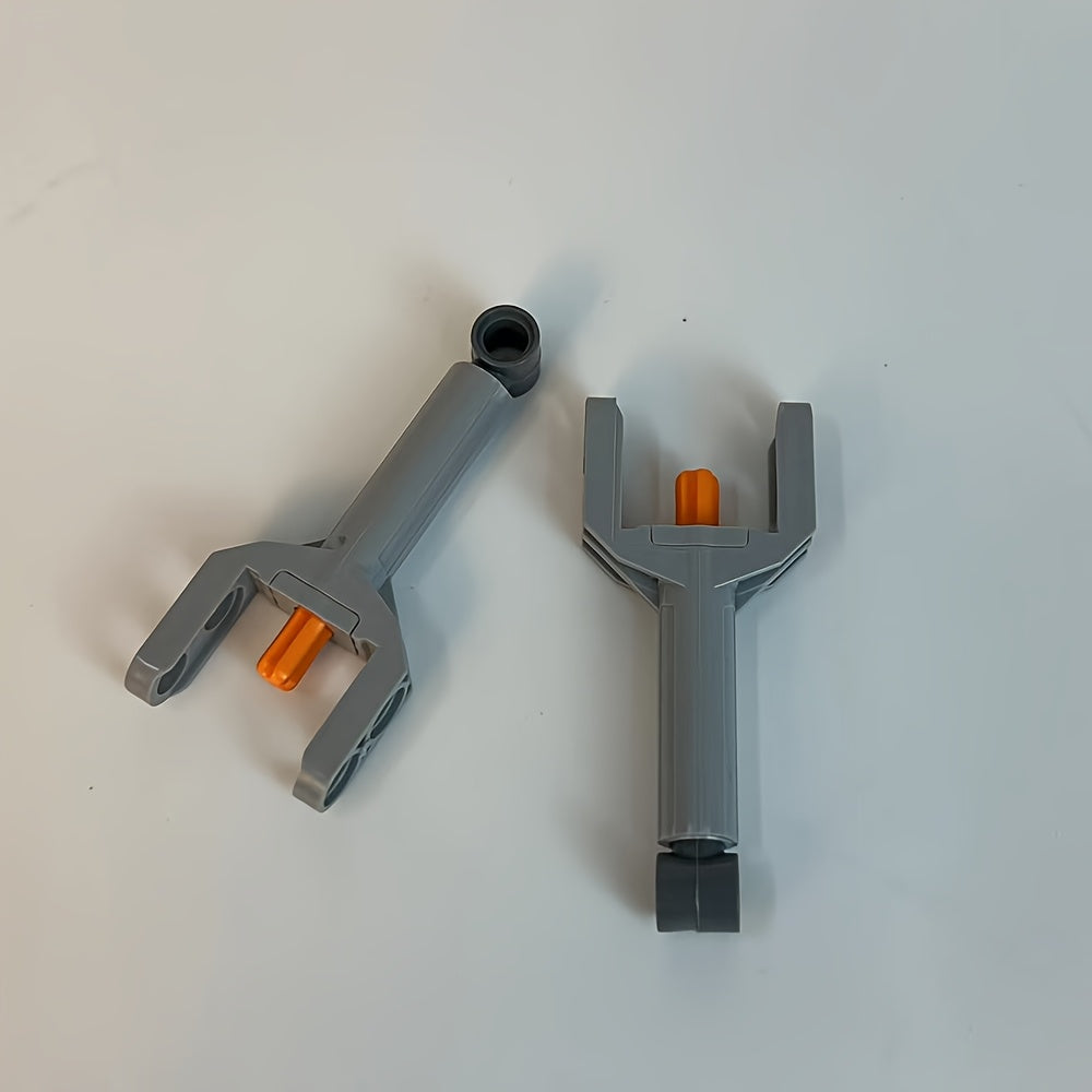 2pcs Telescopic Push Rod Parts Building Block Accessories Grey Finish
