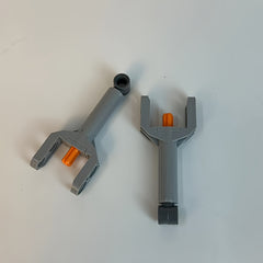 2pcs Telescopic Push Rod Parts Building Block Accessories Grey Finish