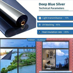 Summer Heat Control Window Film One Way Privacy Mirror Reflective UV Protection
