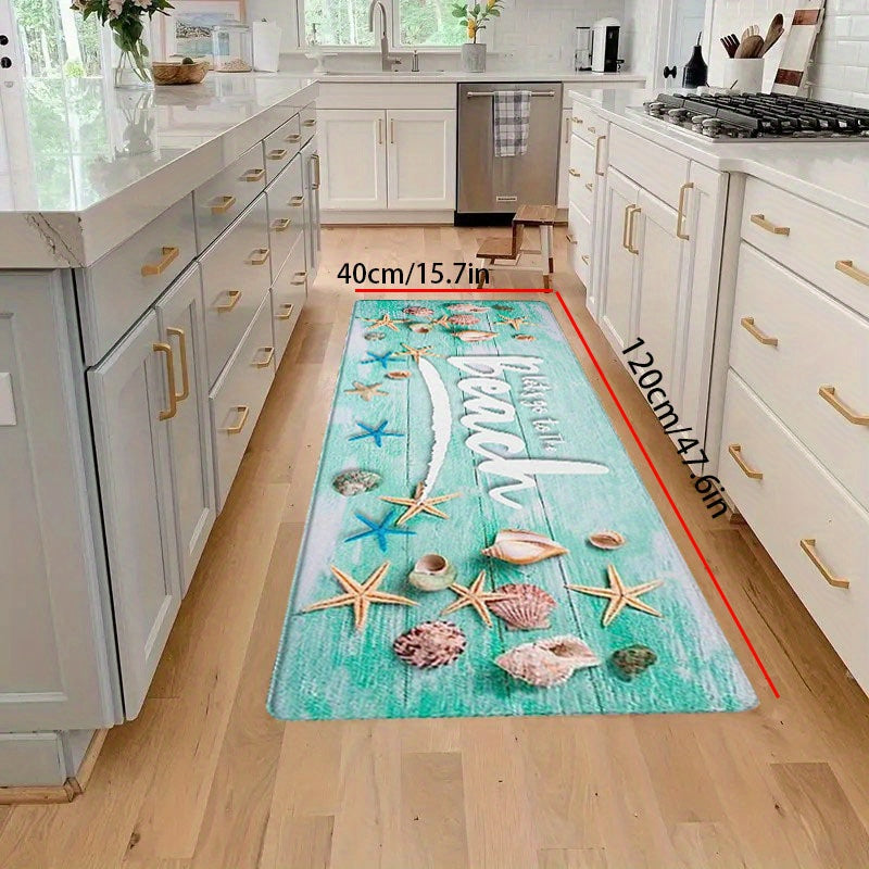 Starfish Kitchen Mat Anti Slip Bathroom Carpet Absorbent Bath Mat