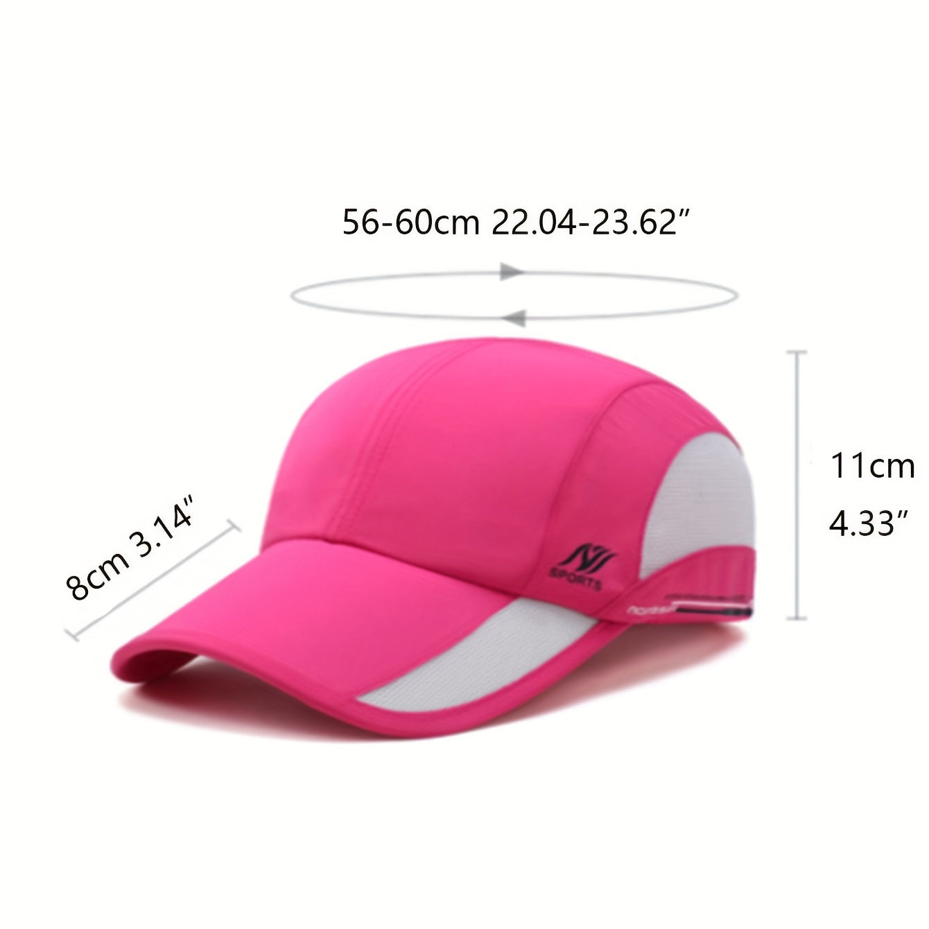 Quick Drying Mesh Summer Sun Hat Lightweight UV Protection Sports Visor Cap