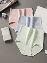 4pcs Stretchy Comfy Briefs Intimates Panties Women's Lingerie