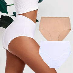 2pcs Seamless High Waist Stretchy Panties Women's Lingerie