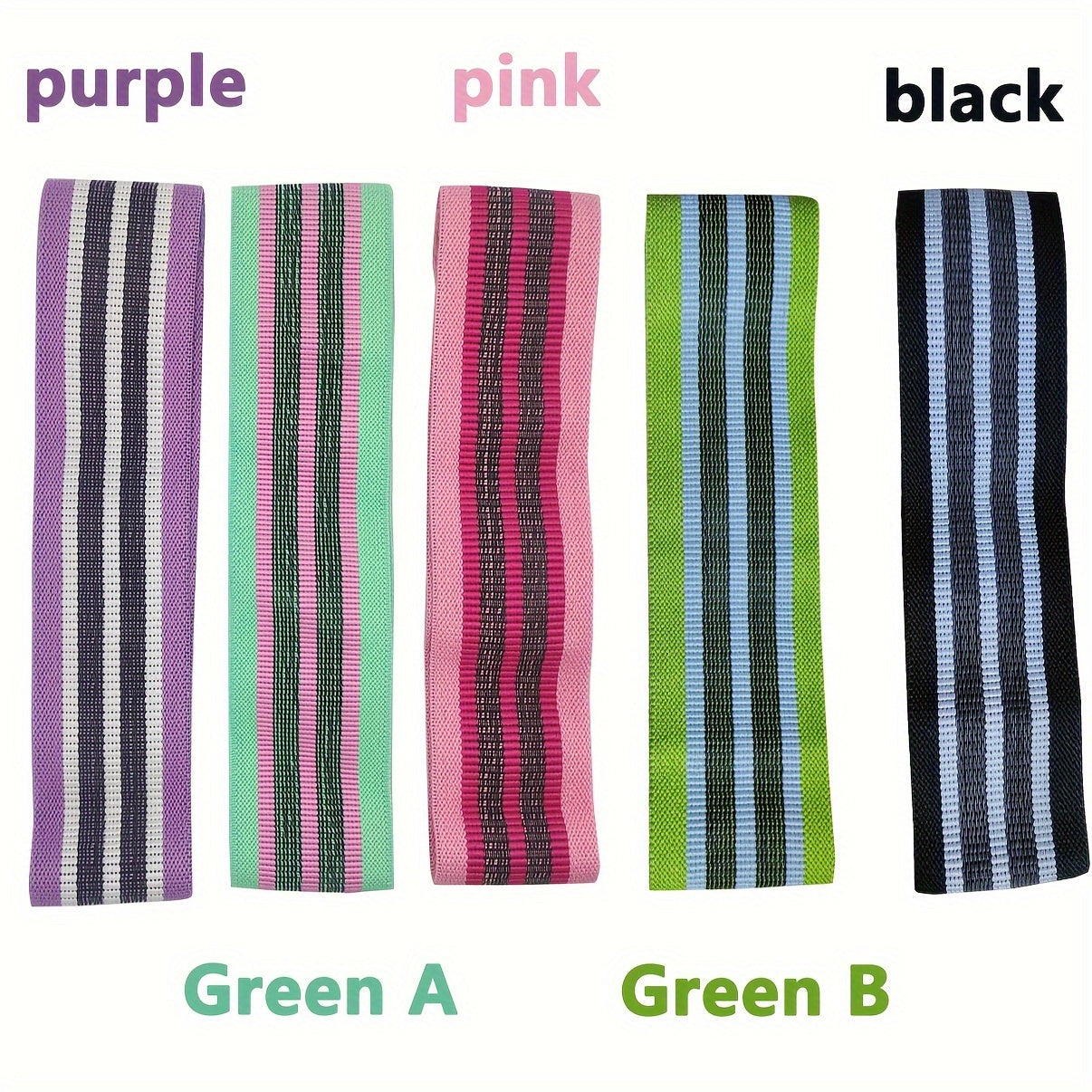 Solid Yoga Resistance Band Elastic Fitness Stretching Band Hip Lifting Squat