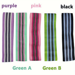 Solid Yoga Resistance Band Elastic Fitness Stretching Band Hip Lifting Squat