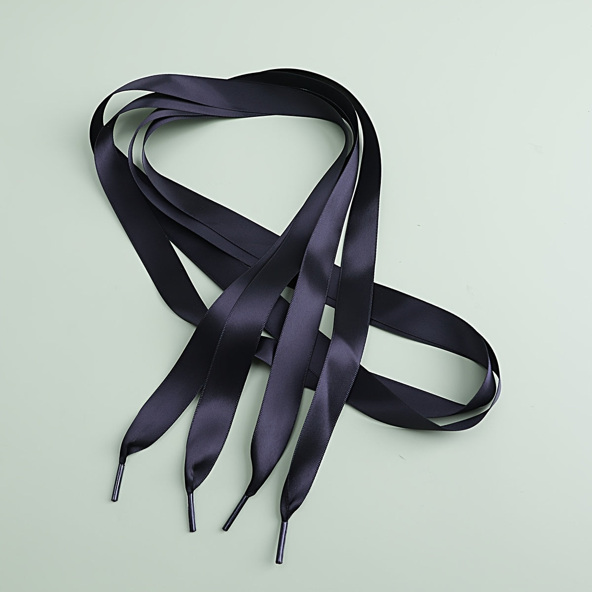 Satin Candy Ribbon Shoelaces Double Sided Polyester Lace