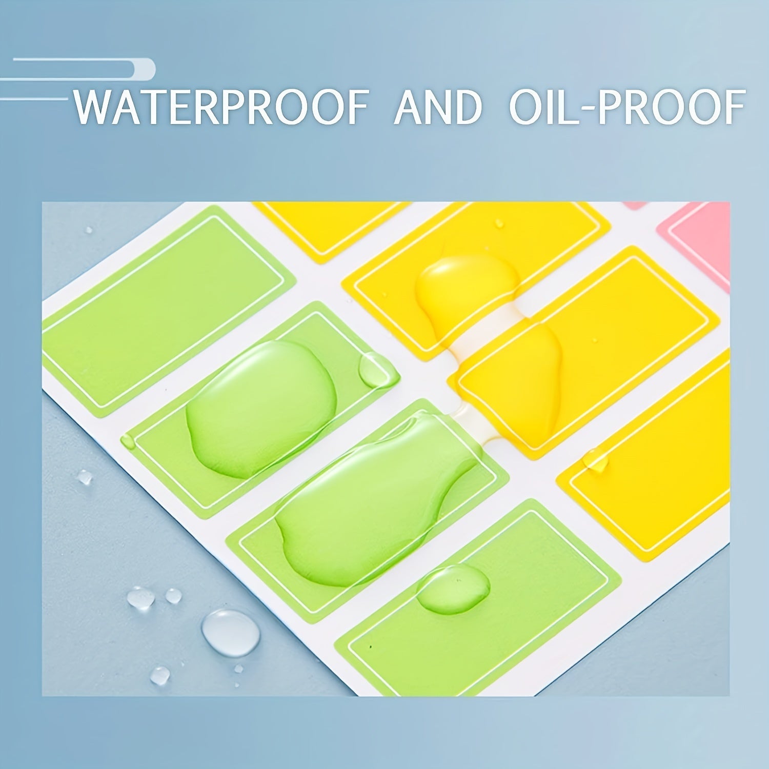 50pcs Waterproof Chalk Labels Adhesive Sticker Notes Office Supplies