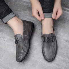 Men's PU Leather Loafer Shoes Comfy Slip On Driving Shoes Spring Summer