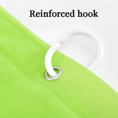 Green Shower Curtain Waterproof Fabric Bathroom Decor