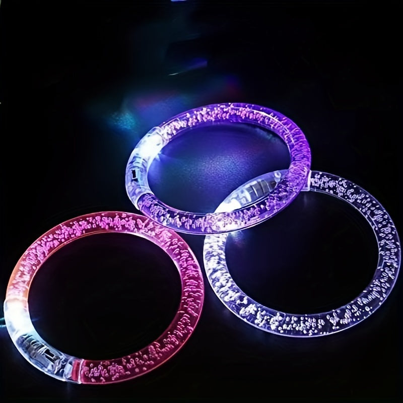Colorful Acrylic Luminous Bracelets, Ideal for Parties & Concerts