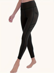 High Waist Yoga Leggings with Phone Pockets, Fitness Tight Pants